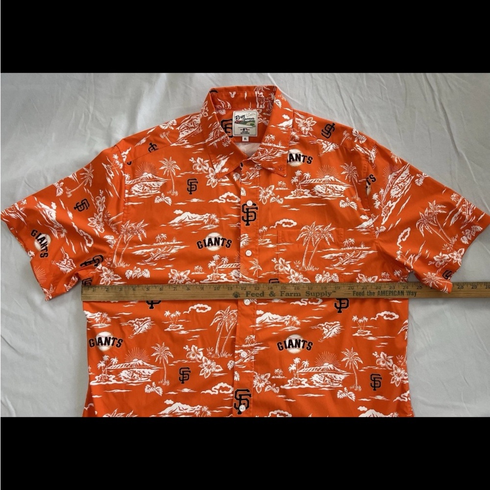 Reyn Spooner MLB San Francisco Giants Hawaiian Button Up Shirt Men’s Size XL - Picture 4 of 7